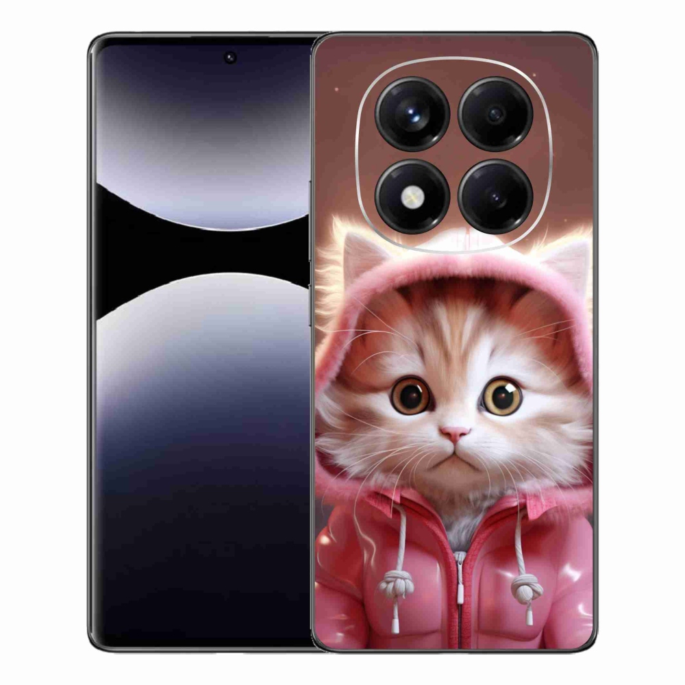 Gél borítás mmCase a Xiaomi Redmi Note 14 Pro számára - aranyos cica 3