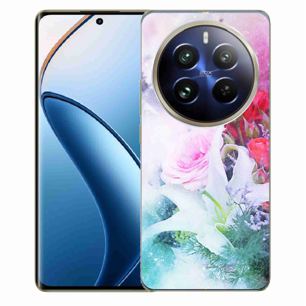 Gél borítás mmCase a Realme 12 Pro 5G/12 Pro+ 5G számára - virágok 4