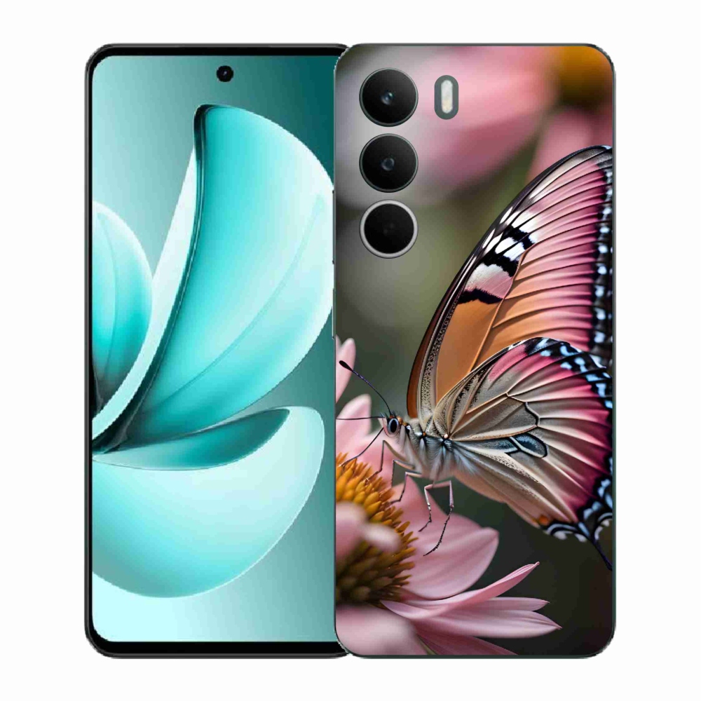 Zselés borítás mmCase a Realme C71 készülékhez - színes pillangó