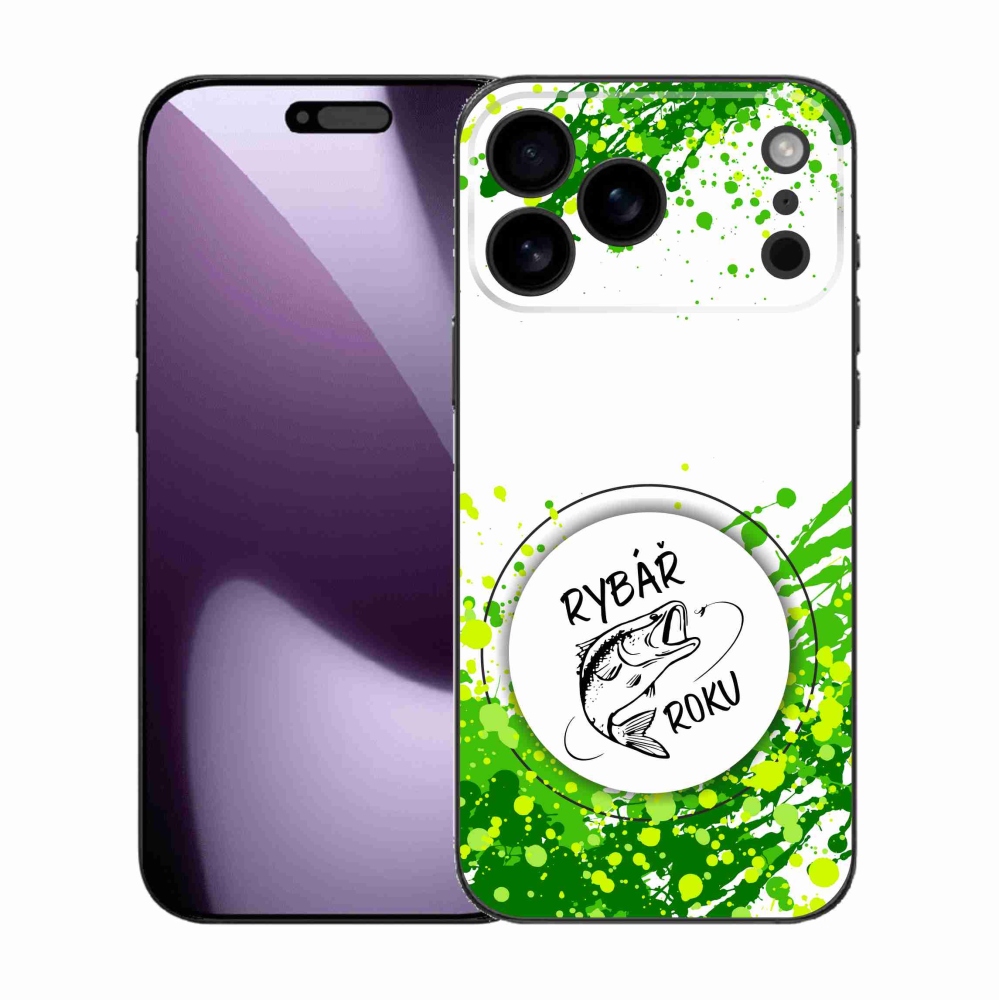 Gél borítás mmCase iPhone 17 Pro Max készülékhez - Az év halászának fehér háttere