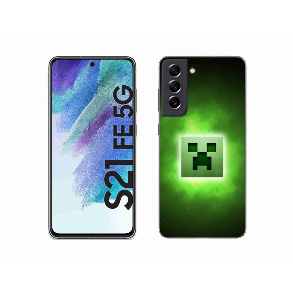 Gél borítás mmCase Samsung Galaxy S21 FE 5G - minecraft
