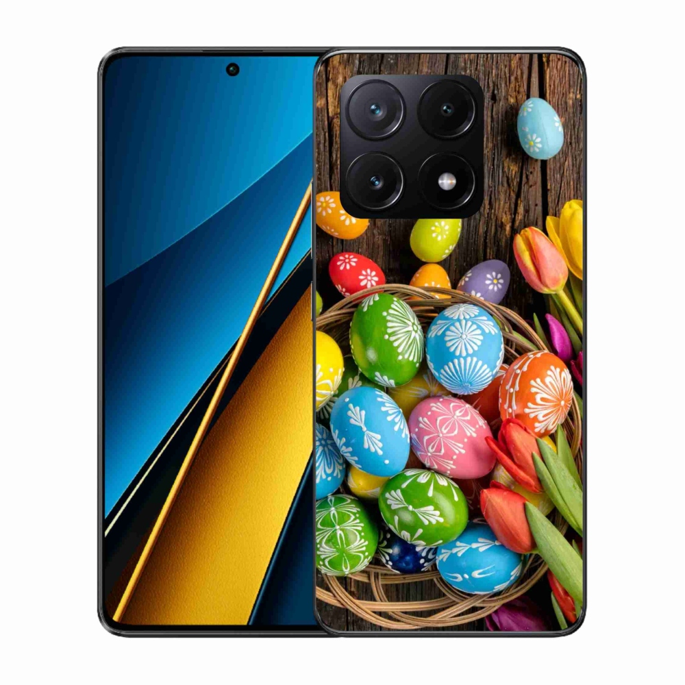 Gél borítás mmCase a Xiaomi Poco X6 Pro 5G számára - Húsvéti tojás
