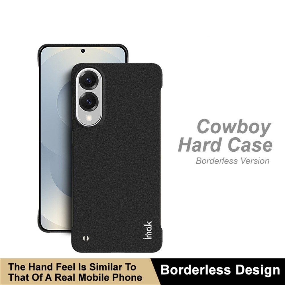 IMK matt zselés tok Samsung Galaxy S25 Edge készülékhez - fekete