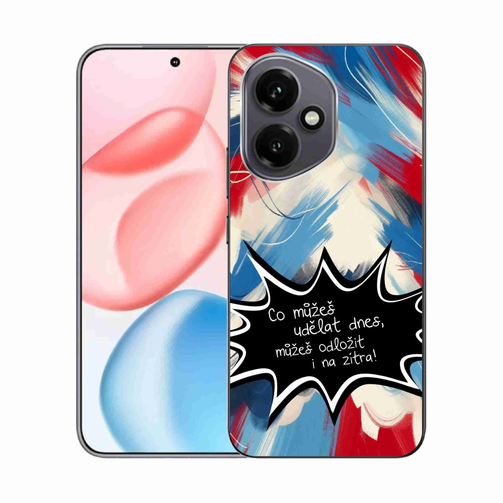 Gél borító mmCase a Honor 400-hoz - vicces szöveg 9 fekete háttér