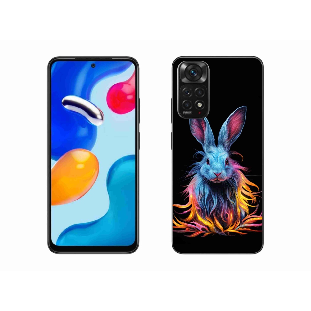 Gél borítás mmCase a Xiaomi Redmi Note 11 4G-hez - absztrakt nyúl