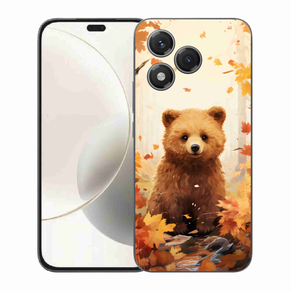 Zselés borítás mmCase a Honor 400 Lite-hoz - medve az erdőben