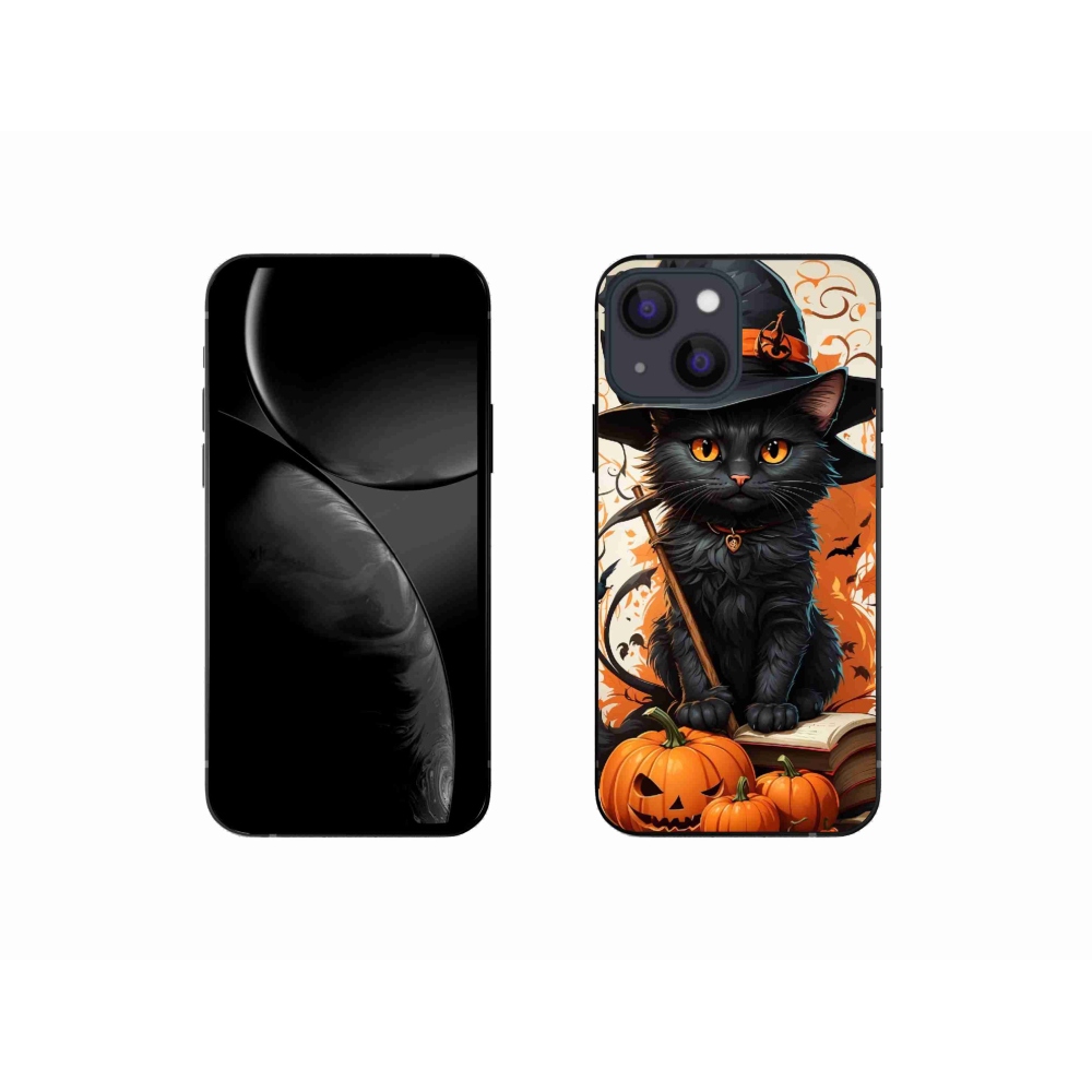 Zselés borítás mmCase iPhone 13 mini készülékhez - cat wizard