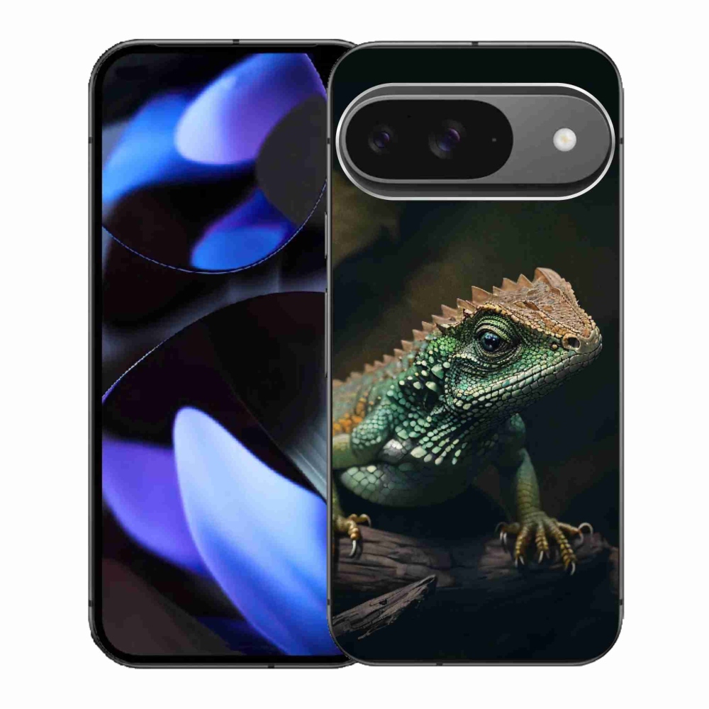 Zselés borítás mmCase a Google Pixel 9/9 Pro készülékhez - gyík