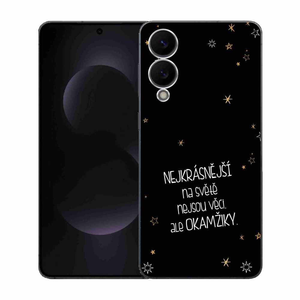 Gél borítás mmCase Samsung Galaxy S25 Edge - idézem 4 fekete háttér