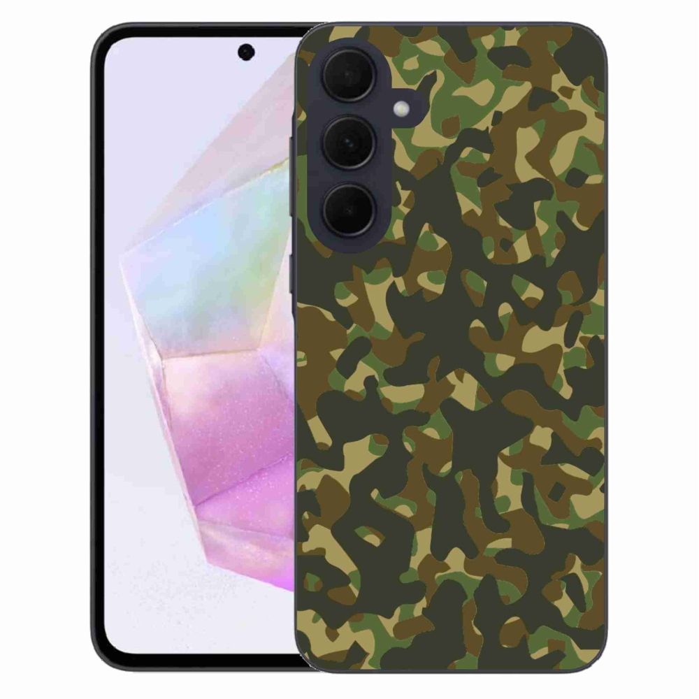 Gél védőhuzat mmCase Samsung Galaxy A35 5G - terepszínű mintázat 1