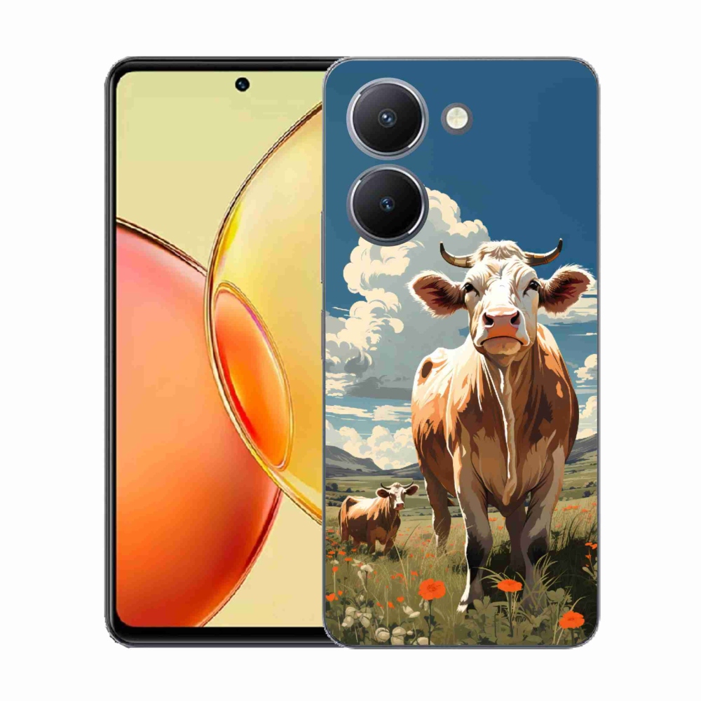 Gél borítás mmCase a Vivo Y36-hoz - tehenek a réten