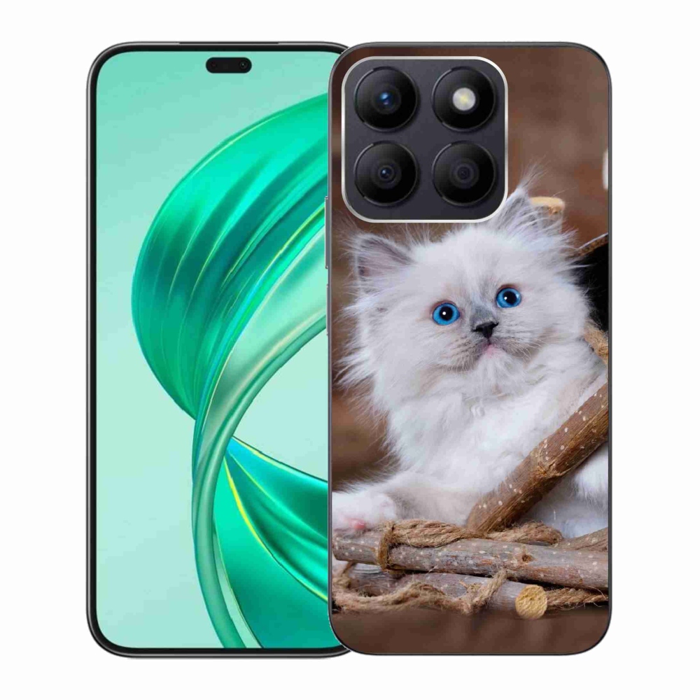 Gél borítás mmCase a Honor X8b készülékhez - fehér cica