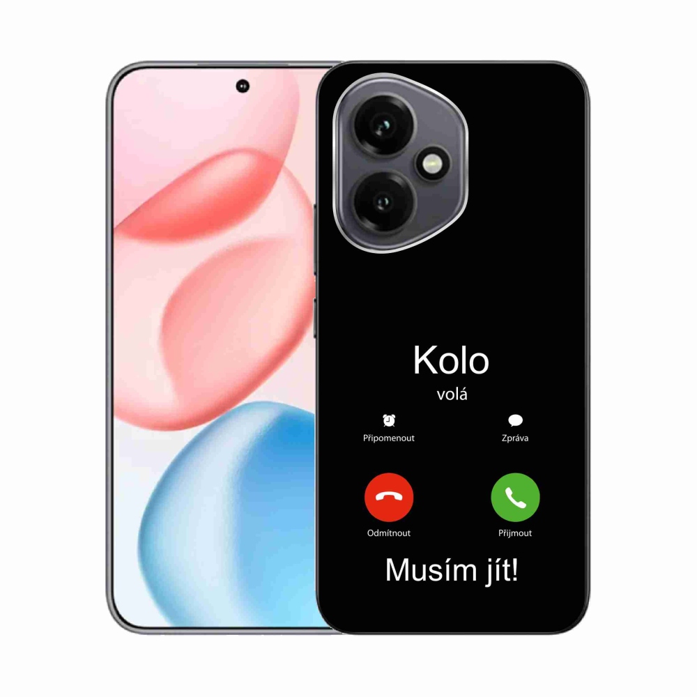 Gél borító mmCase a Honor 400-hoz - a kerék hívja a fekete hátteret