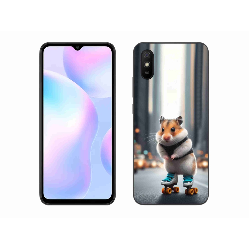 Gél borítás mmCase a Xiaomi Redmi 9AT-hoz - hörcsög a korcsolyán