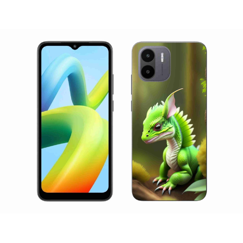 Gél borítás mmCase a Xiaomi Redmi A1/Redmi A2 készülékhez - zöld sárkány