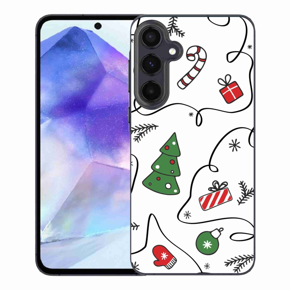 Gél borító mmCase Samsung Galaxy A55 5G - Karácsonyi motívumok