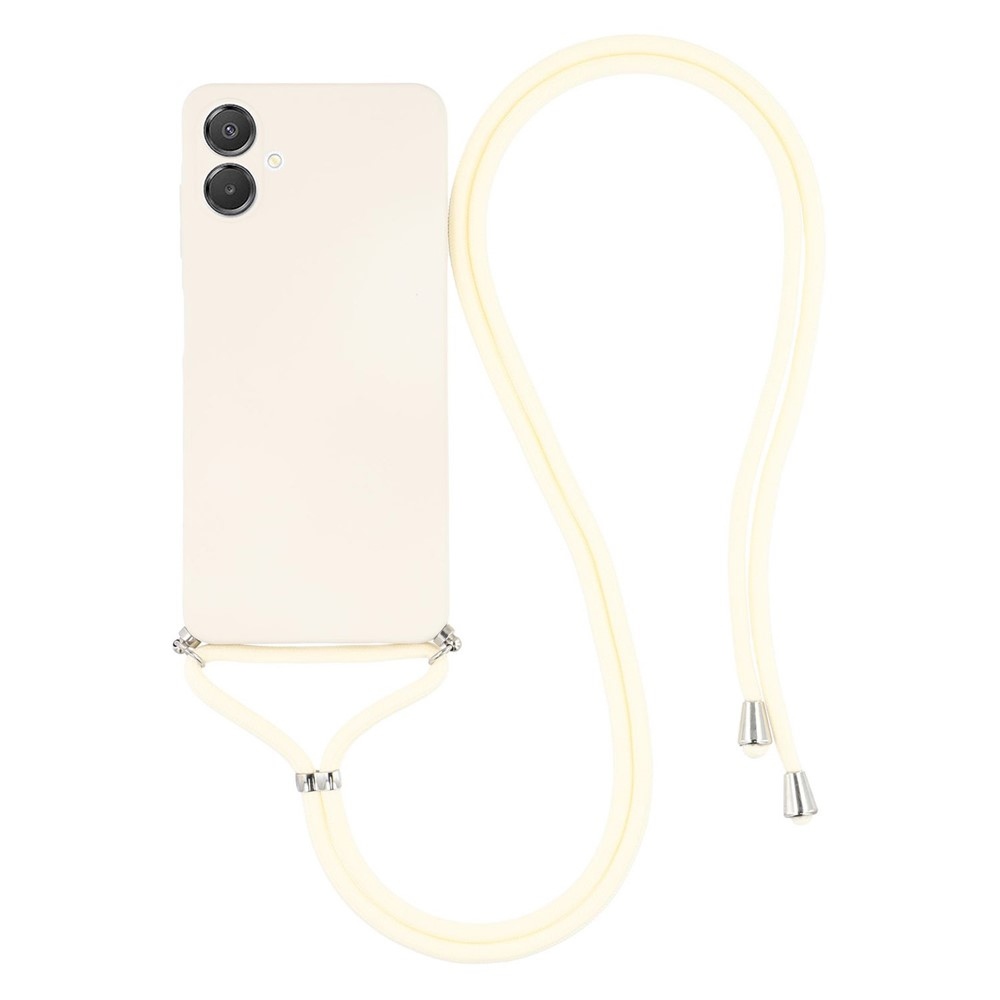 Bélés zselés tok húzózsinórral Samsung Galaxy A07 4G - fehér