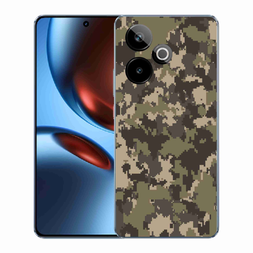 Rugalmas zselés tok mmCase képpel a Realme GT 7 5G/GT 7T 5G számára - terepszínű minta 12