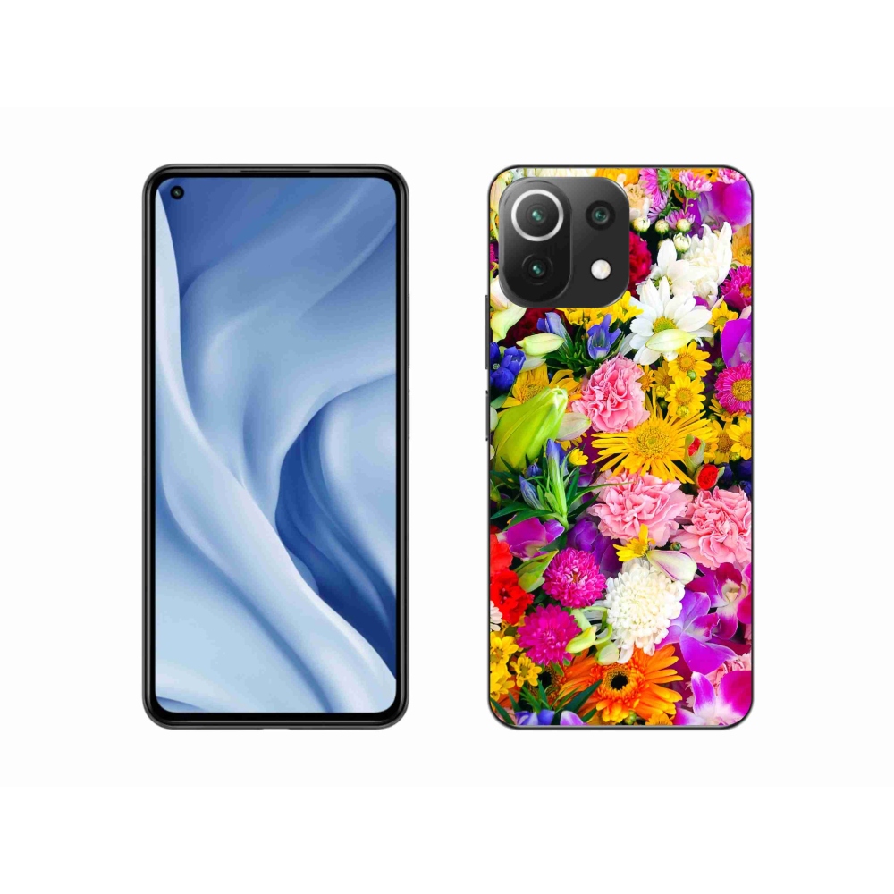 Gél borító mmCase a Xiaomi Mi 11 Lite 4G/5G - virágok 12