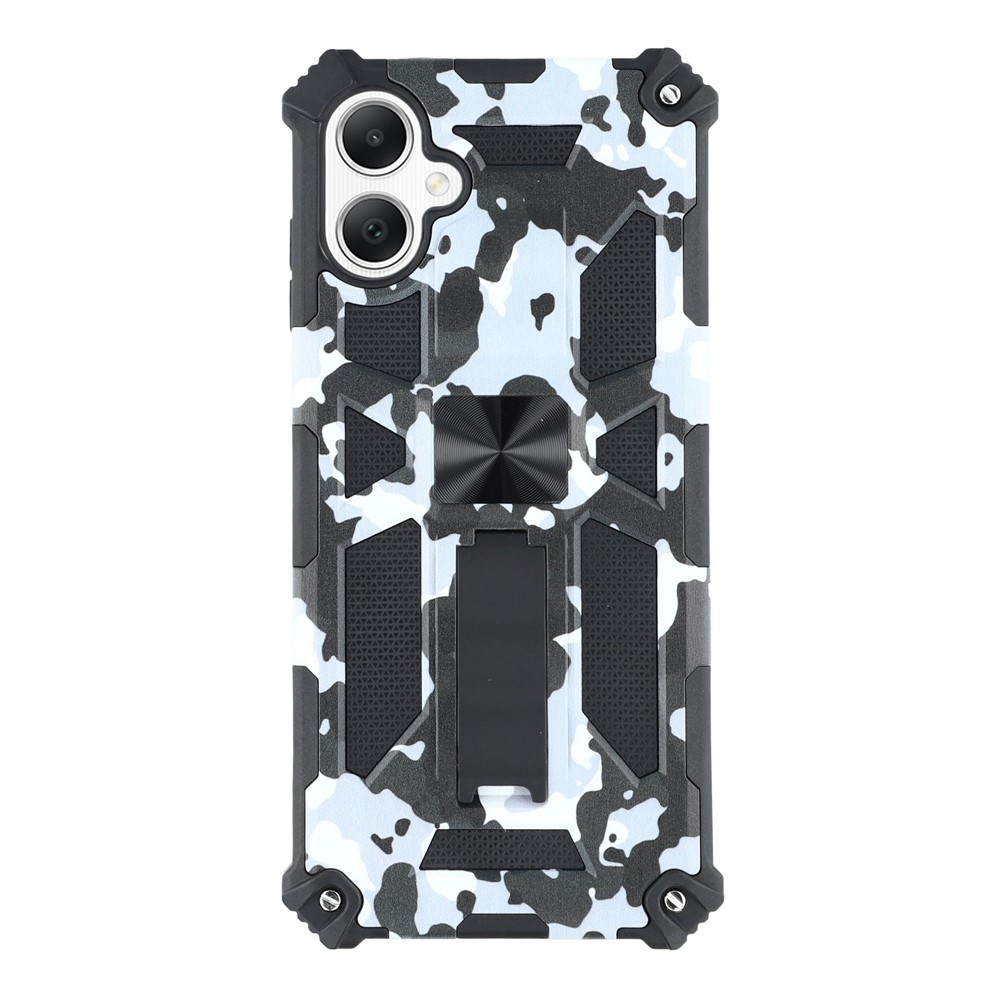 Camouflage tartós borító Samsung Galaxy A07 4G készülékhez - fekete