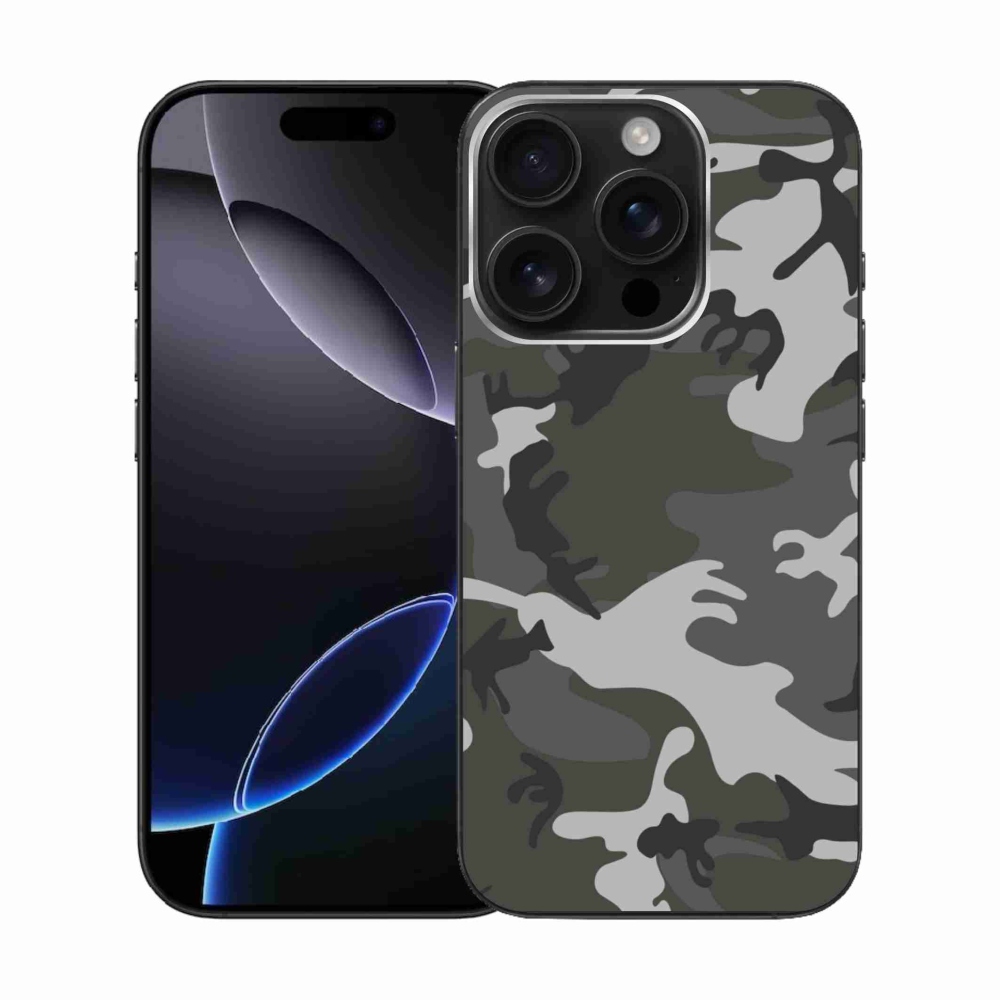 Zselés borítás mmCase iPhone 16 Pro készülékhez - terepszínű minta