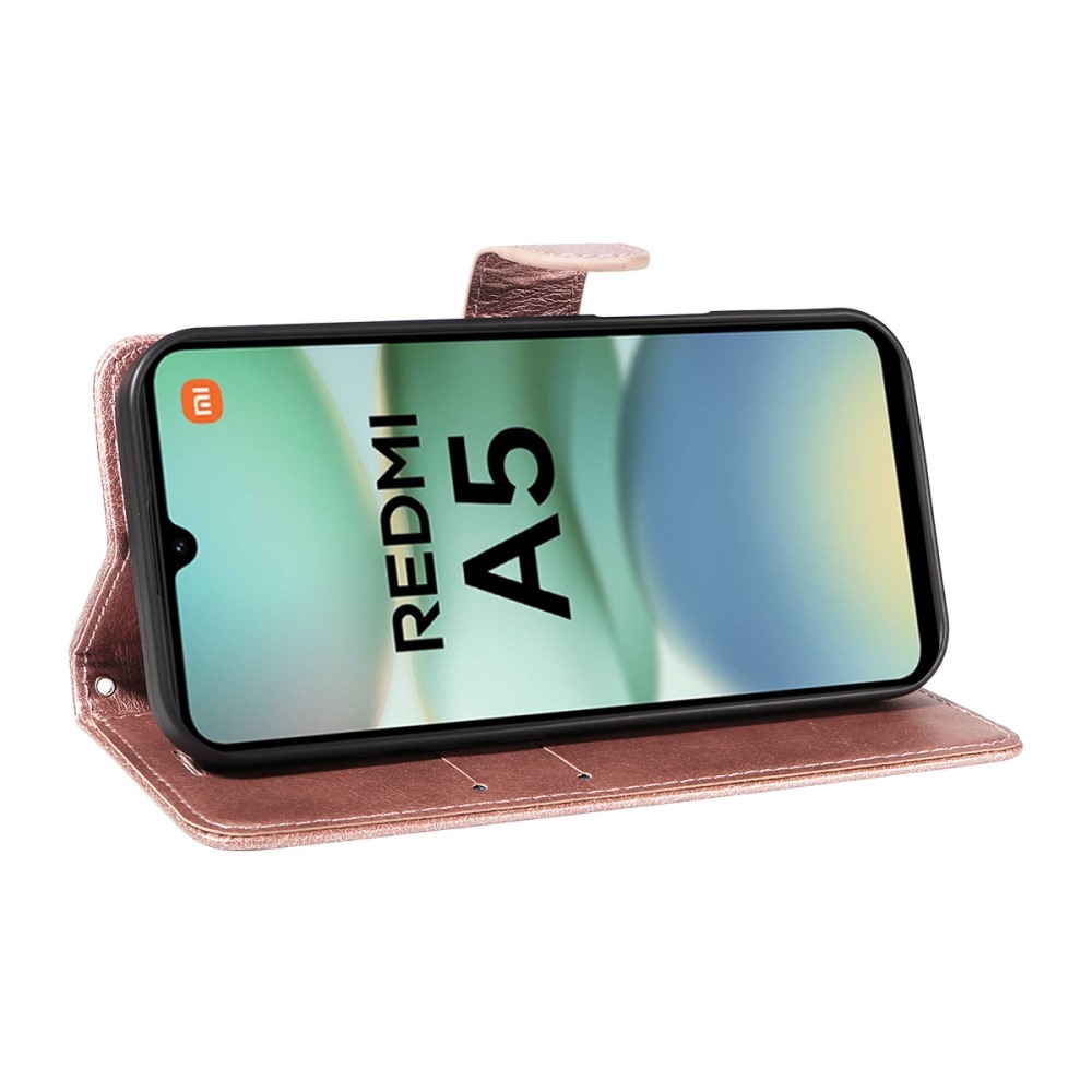 Tárcás könyvtáska Xiaomi Redmi A5 (173.45x79.35x8.45mm) - rózsaarany