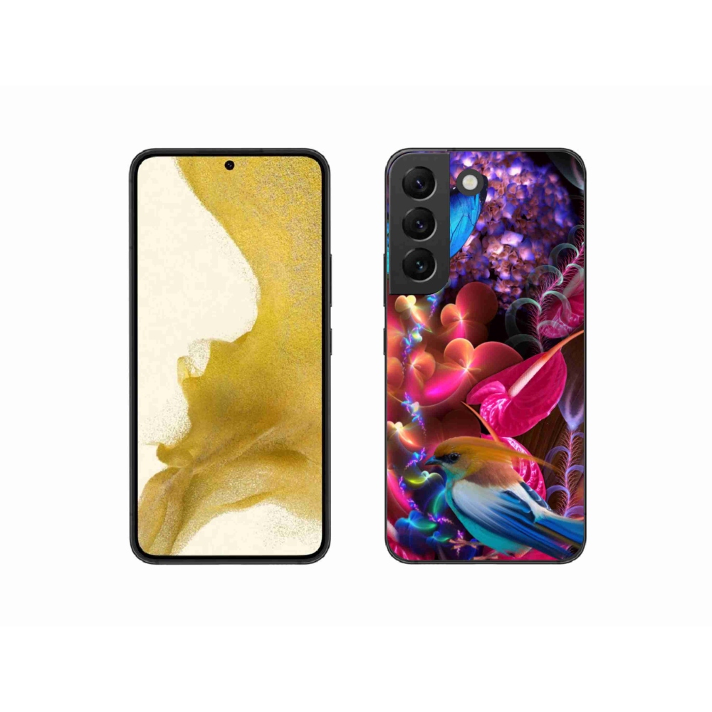 Gél védőhuzat mmCase Samsung Galaxy S22 5G - színes virágok