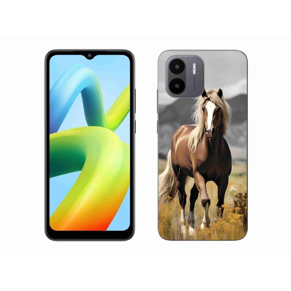 Gél borítás mmCase a Xiaomi Redmi A1/Redmi A2 - barna ló 1