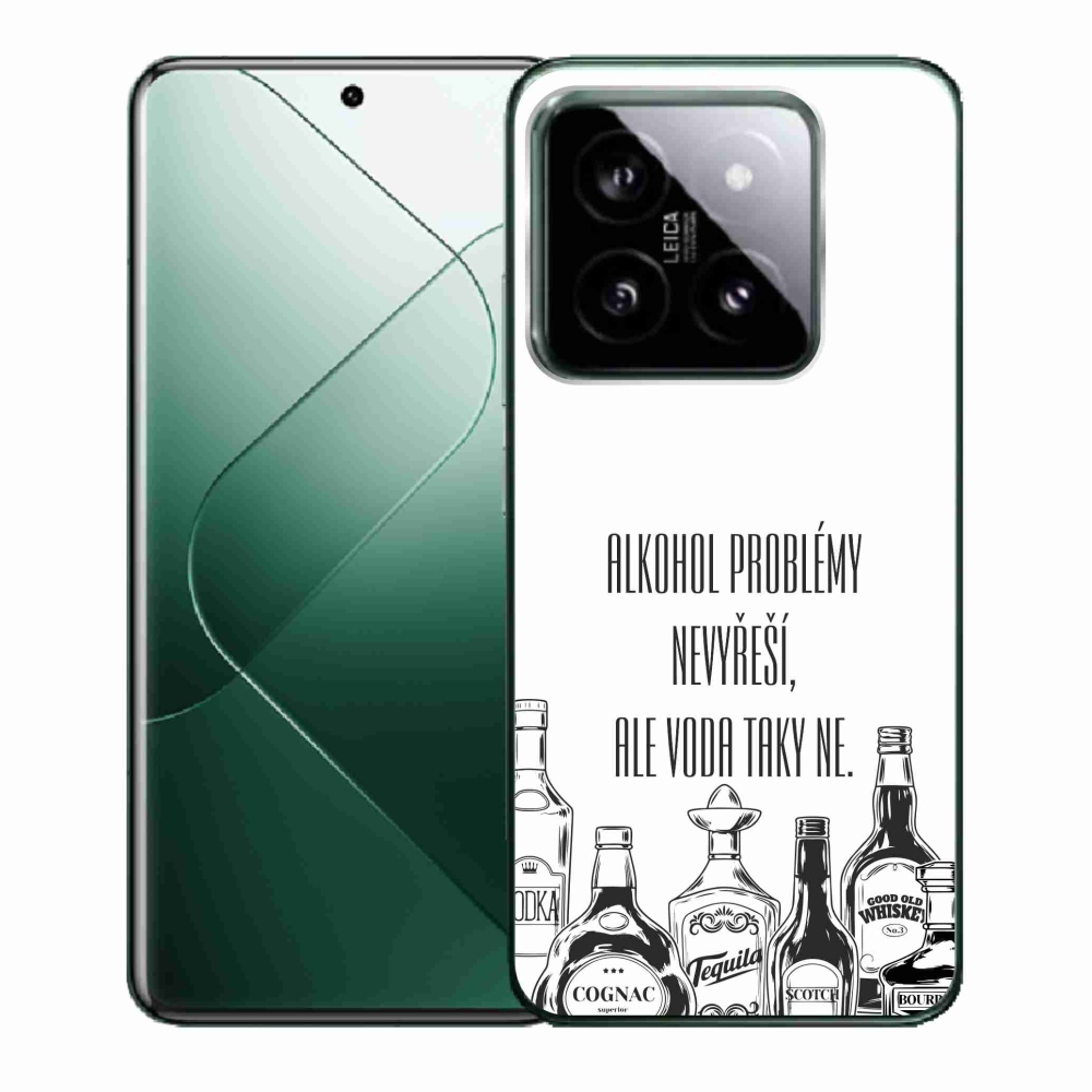 Gél borító mmCase a Xiaomi 14-hez - vicces szöveg fehér háttérrel