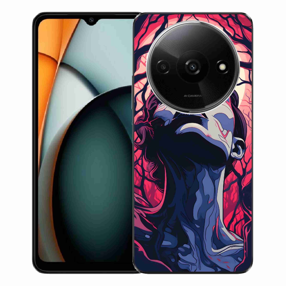 Gél borítás mmCase a Xiaomi Redmi A3-hoz - absztrakt arc