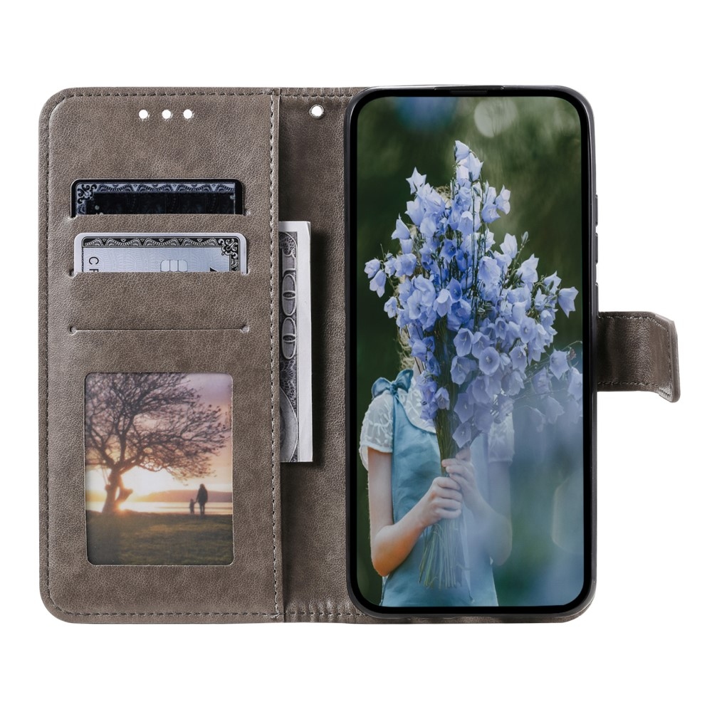 Mandala könyvtáska Honor Magic 7 Lite 5G készülékhez - szürke