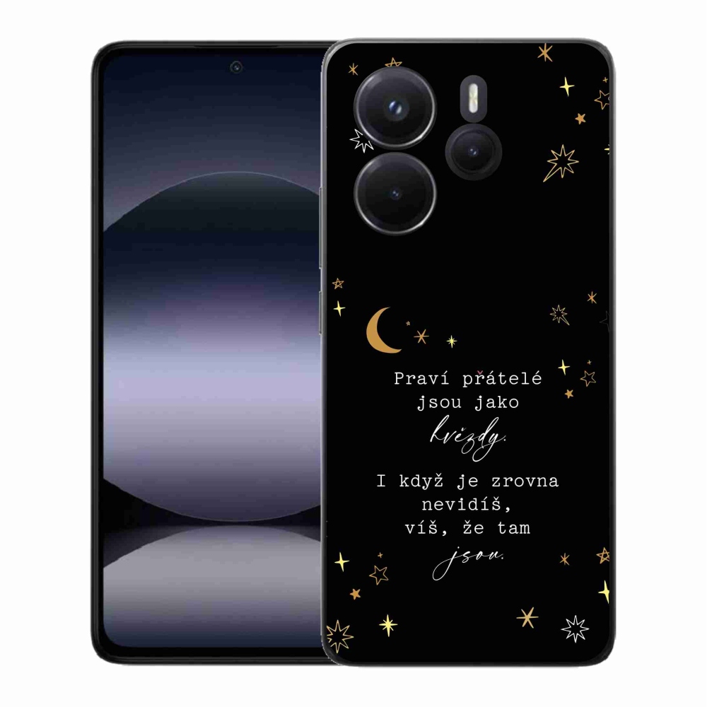 Gél borítás mmCase a Xiaomi Redmi Note 14 - idézem 6 fekete háttérrel