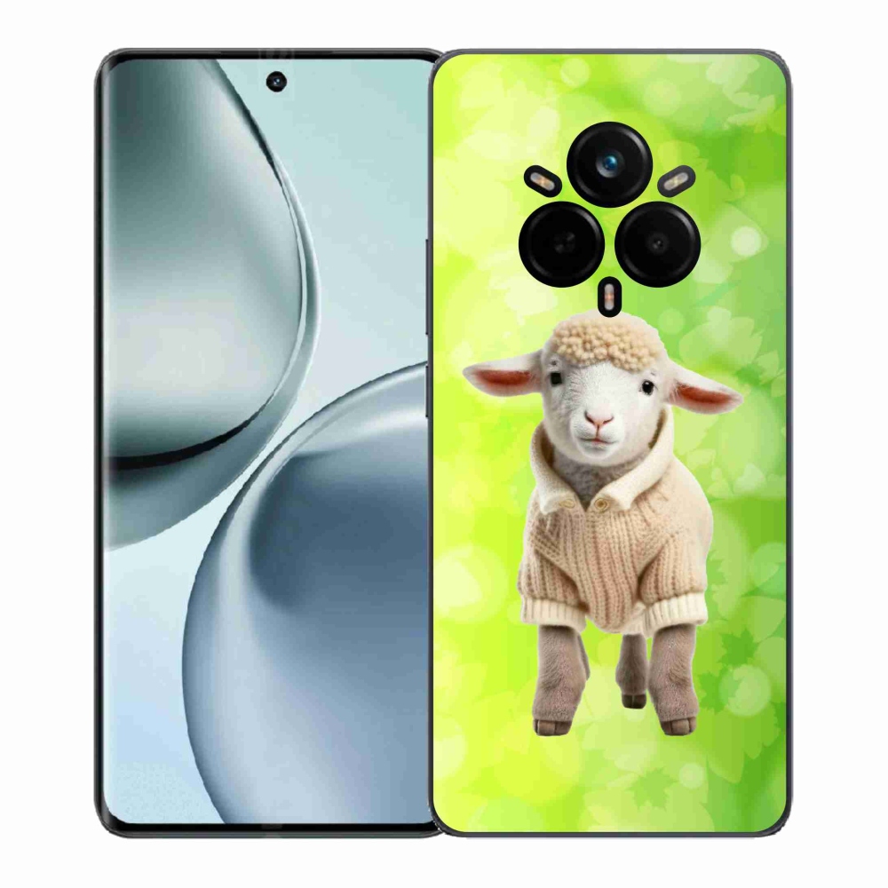 Gél borítás mmCase a Realme 14 Pro 5G számára - bárány pulóverben