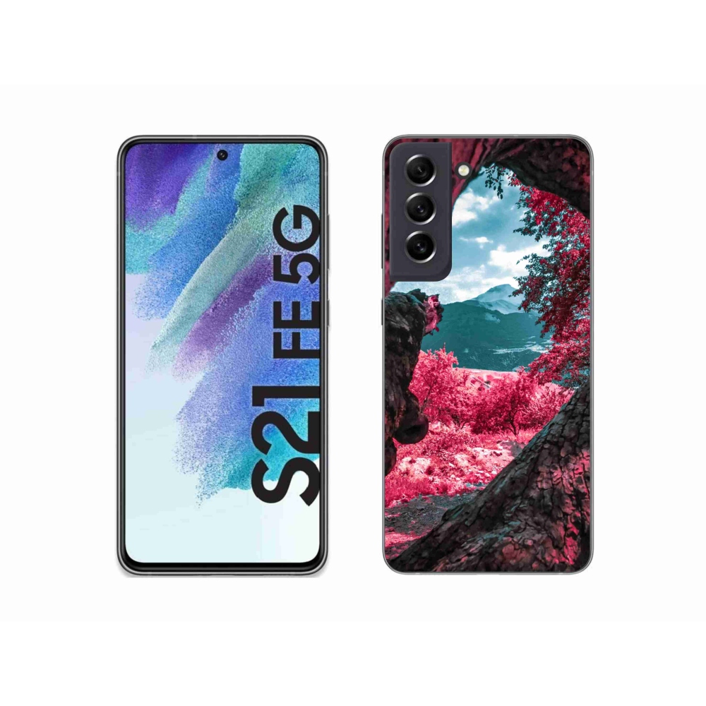 Zselés borítás mmCase Samsung Galaxy S21 FE 5G - hegyi kilátás