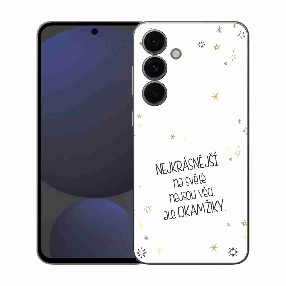 Gél borítás mmCase Samsung Galaxy S25 FE - idézem 4 fehér háttér