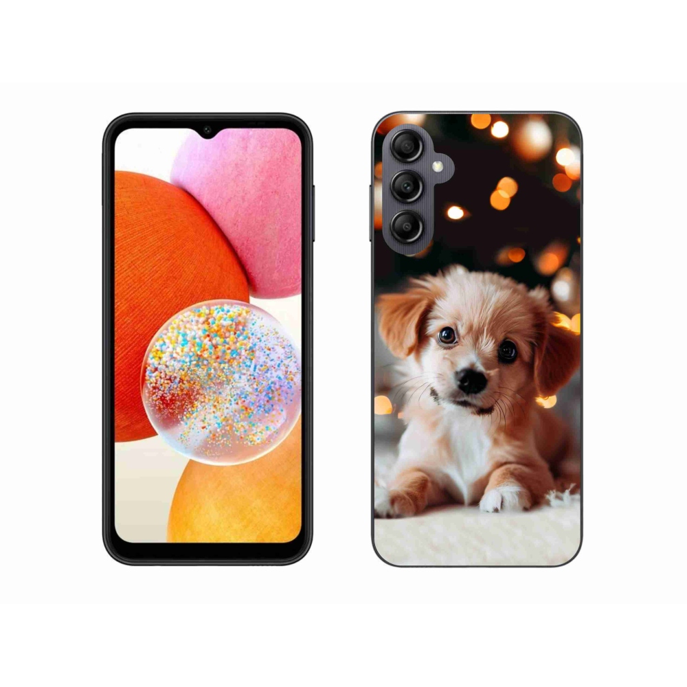 Gél borítás mmCase Samsung Galaxy A14 4G/5G - kölyökkutyakékhez