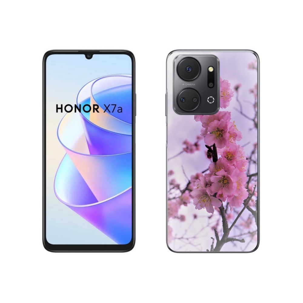 Zselés borítás mmCase a Honor X7a számára - virágok 7