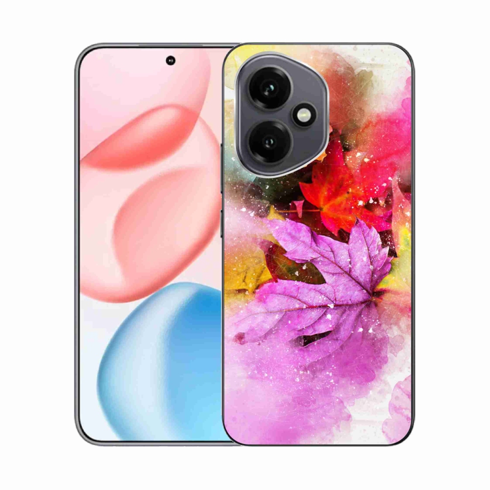 Zselés borító mmCase Honor 400 - színes levelekhez