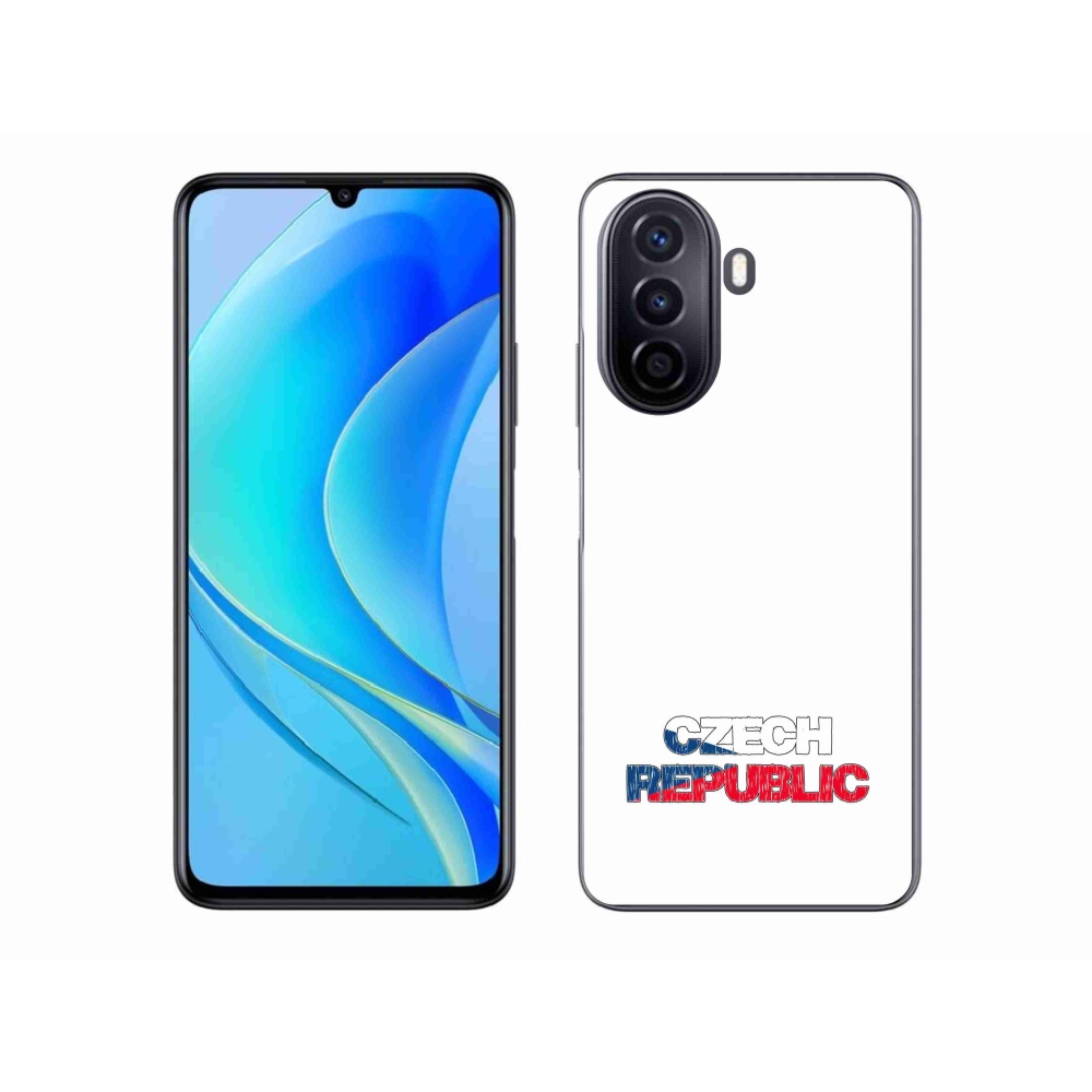 Gél borító mmCase a Huawei Nova Y70 készülékhez - Csehország fehér háttér