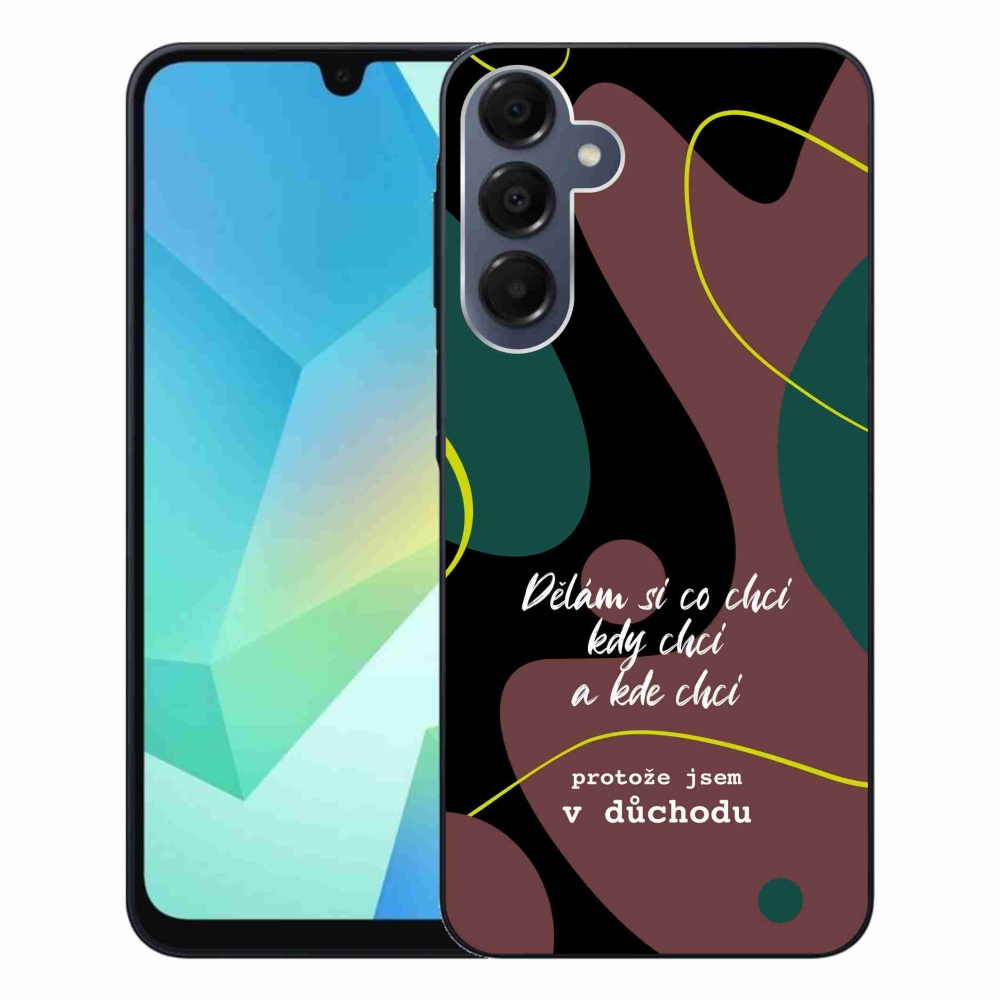 Gél borító mmCase Samsung Galaxy A16 4G/5G - vicces szöveg 10 fekete háttér