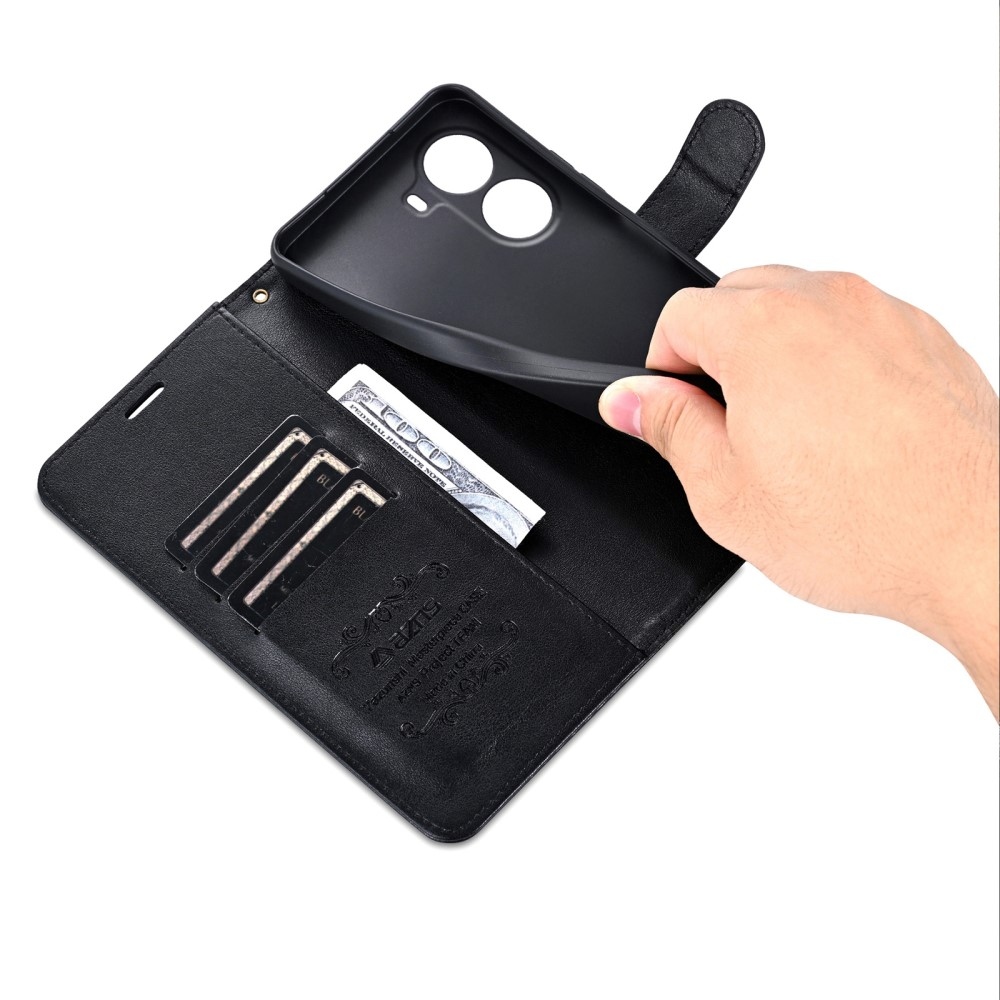 AZNS könyv tok a Xiaomi Poco X7 Pro 5G-hez - fekete