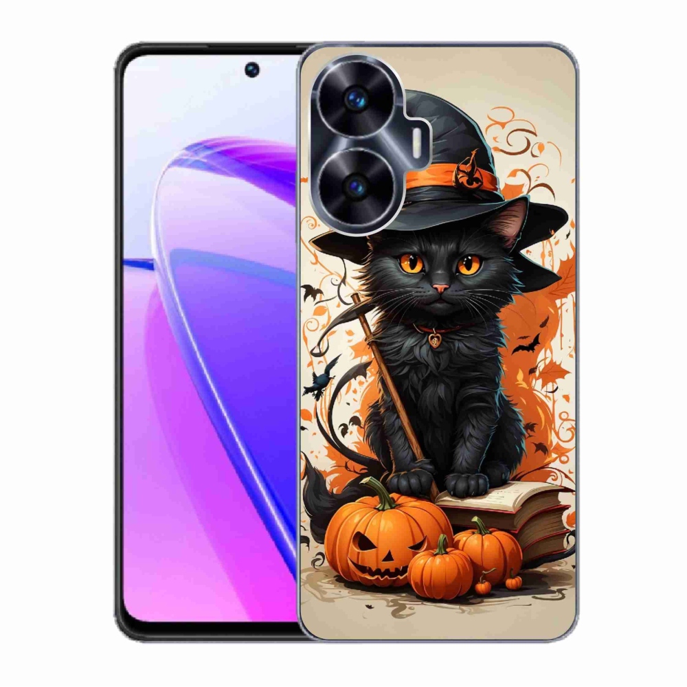Gél borítás mmCase a Realme C55 készülékhez - cat wizard