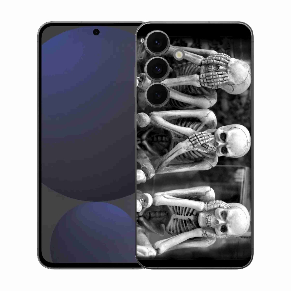 Zselés borítás mmCase Samsung Galaxy S25 FE - csontvázakhoz