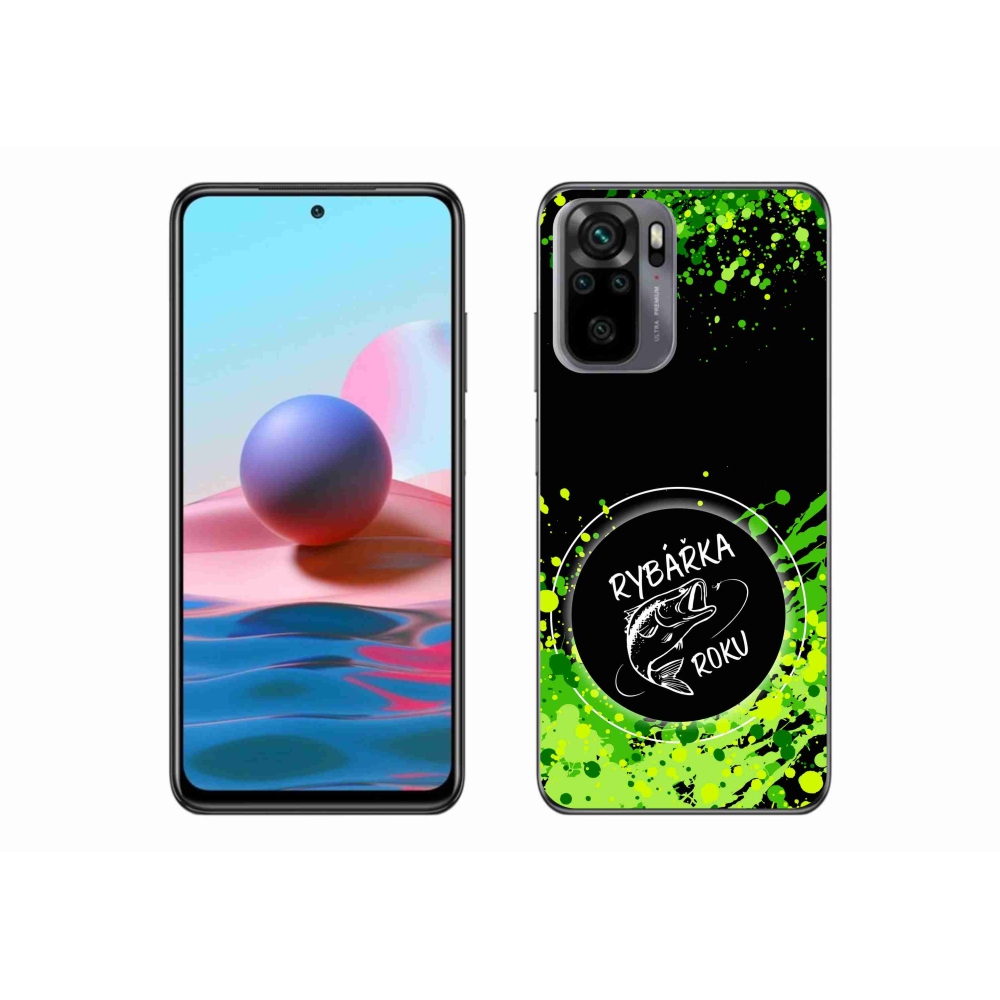 Gél borító mmCase a Xiaomi Poco M5s készülékhez - az év horgásza fekete háttérrel