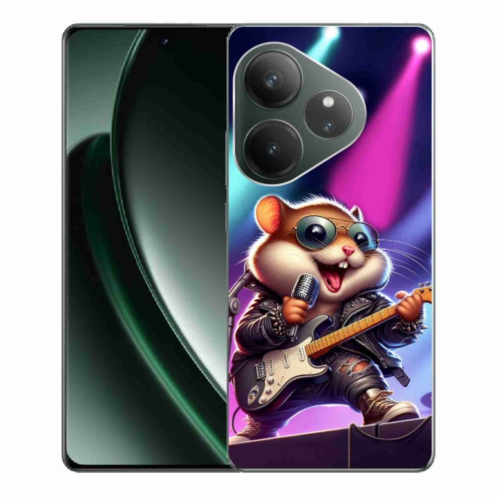 Gél borítás mmCase a Realme GT 6 5G/GT 6T 5G számára - hörcsög hintaló