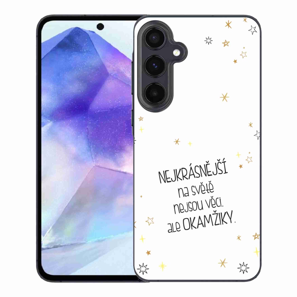 Gél borítás mmCase Samsung Galaxy A55 5G - idézem 4 fehér háttér