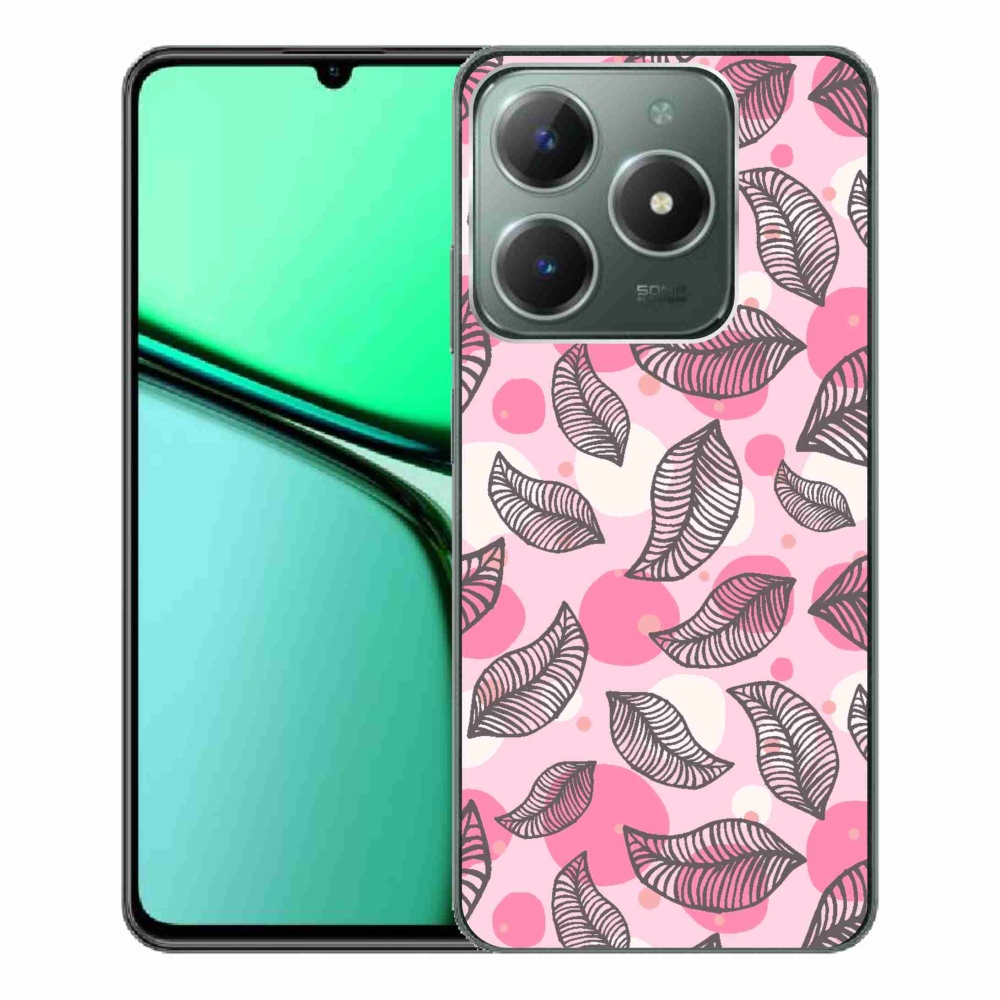 Gél borító mmCase a Realme C61 készülékhez - rajzfilmes hulló levelek