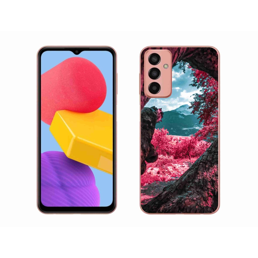 Gél borítás mmCase Samsung Galaxy M13 készülékhez - hegyi kilátás