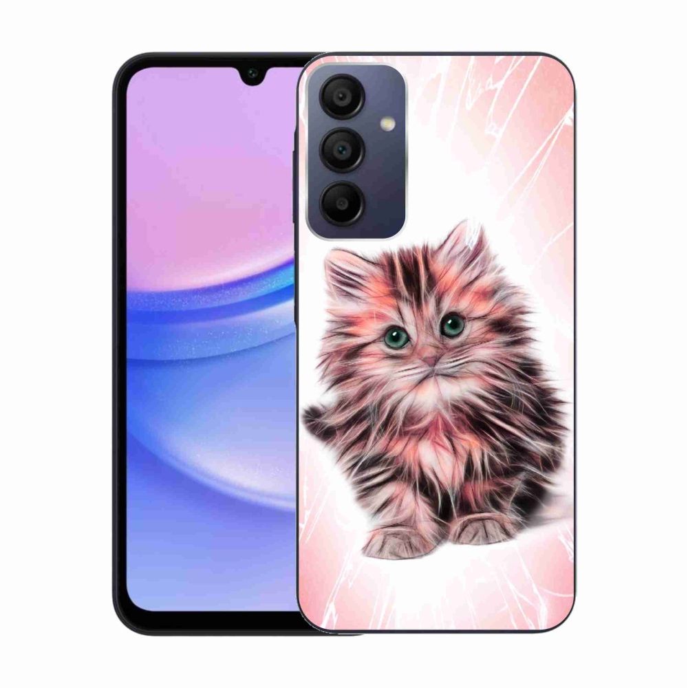 Gél borítás mmCase Samsung Galaxy A15 4G/5G készülékhez - aranyos cica