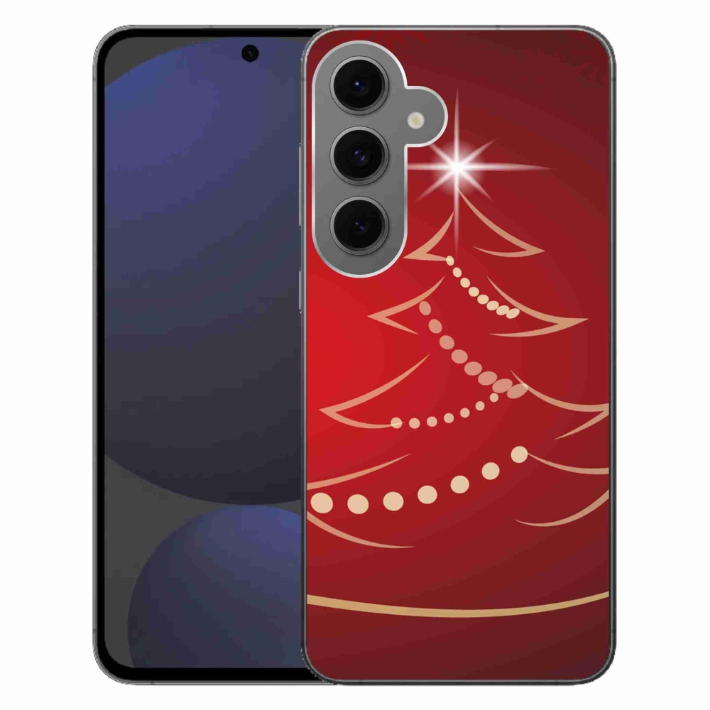 Gél borítás mmCase Samsung Galaxy S24 FE - karácsonyfa karikatúrával